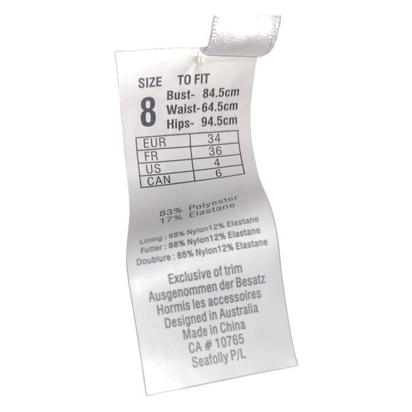 Seafolly Australia Size 4 Swimwear Bottom Women Maroon Purple - Picture 9 of 10